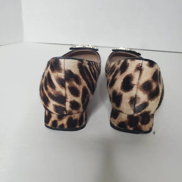 Tory Burch Brown and Gold Loafers with Classic Rounded Toe - Picture 9 of 11